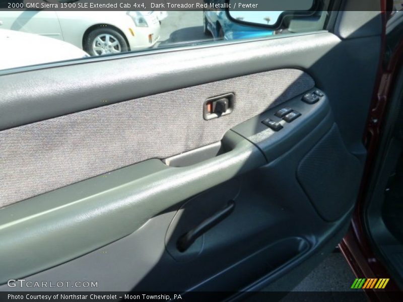 Dark Toreador Red Metallic / Pewter 2000 GMC Sierra 1500 SLE Extended Cab 4x4