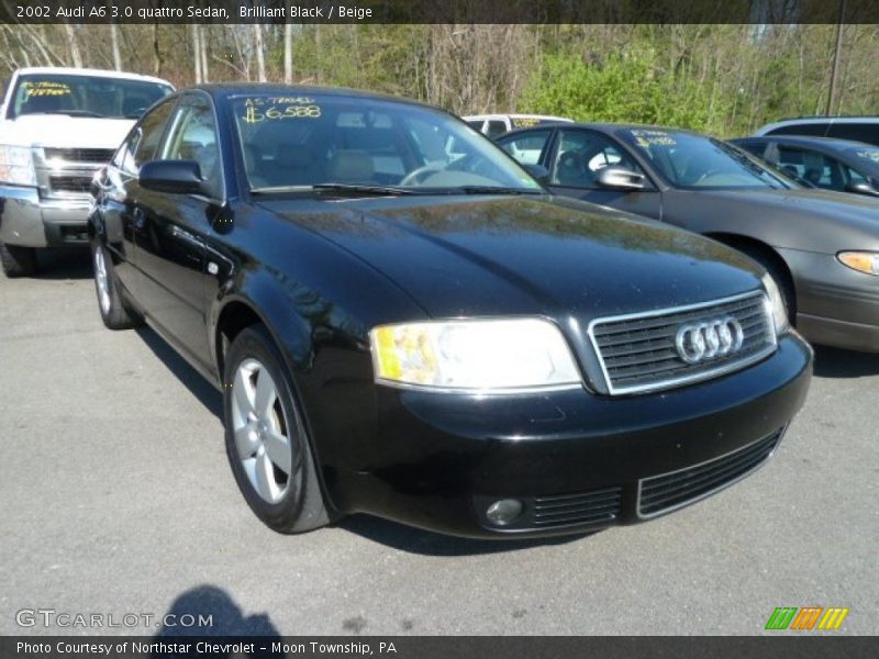 Brilliant Black / Beige 2002 Audi A6 3.0 quattro Sedan