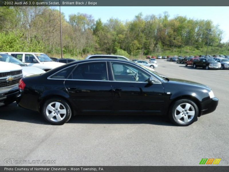 Brilliant Black / Beige 2002 Audi A6 3.0 quattro Sedan