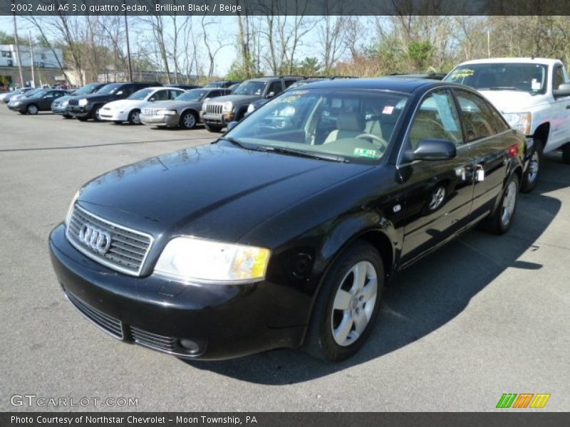 Brilliant Black / Beige 2002 Audi A6 3.0 quattro Sedan