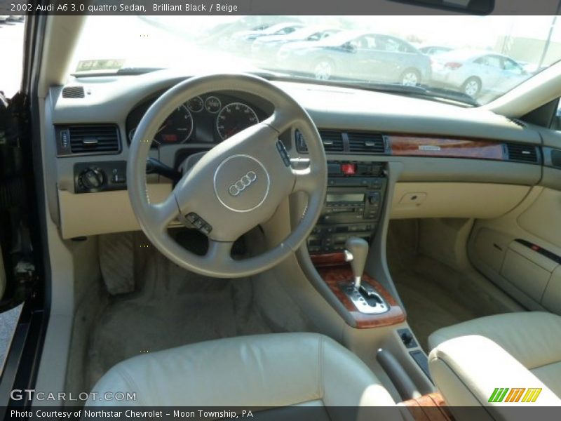 Brilliant Black / Beige 2002 Audi A6 3.0 quattro Sedan