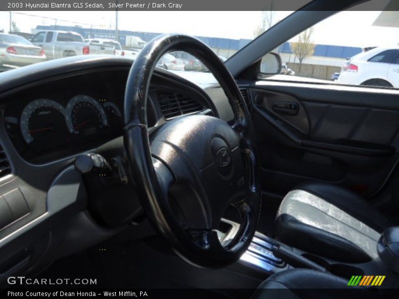 Silver Pewter / Dark Gray 2003 Hyundai Elantra GLS Sedan