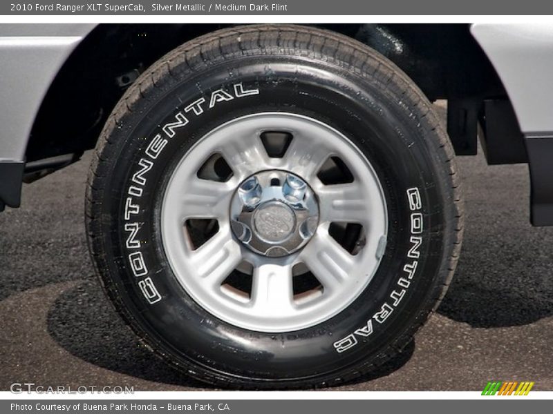 Silver Metallic / Medium Dark Flint 2010 Ford Ranger XLT SuperCab