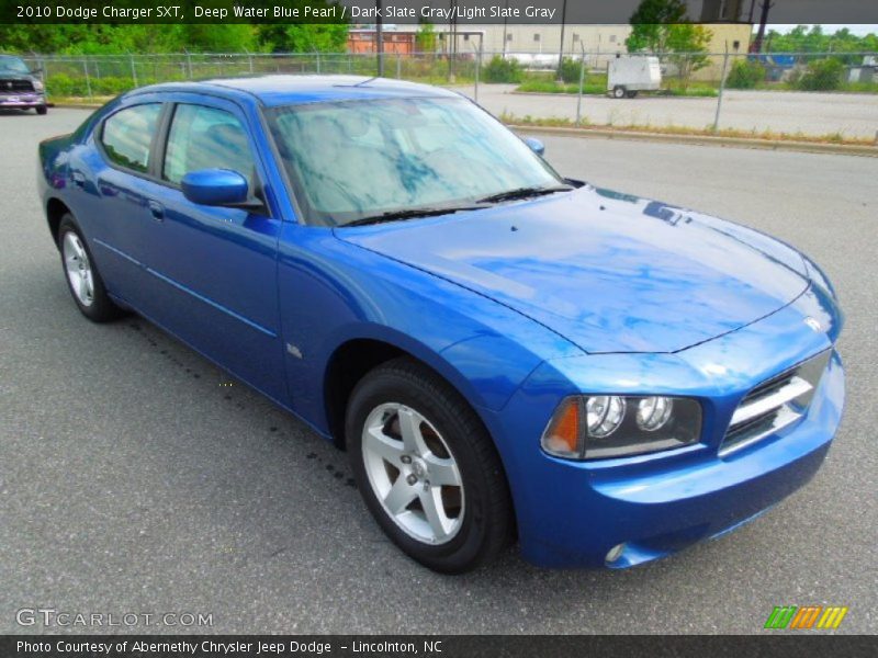 Deep Water Blue Pearl / Dark Slate Gray/Light Slate Gray 2010 Dodge Charger SXT