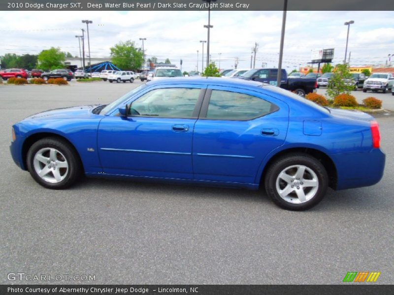 Deep Water Blue Pearl / Dark Slate Gray/Light Slate Gray 2010 Dodge Charger SXT