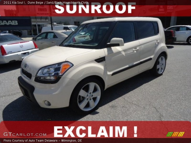 Dune Beige / Sand/Black Houndstooth Cloth 2011 Kia Soul !