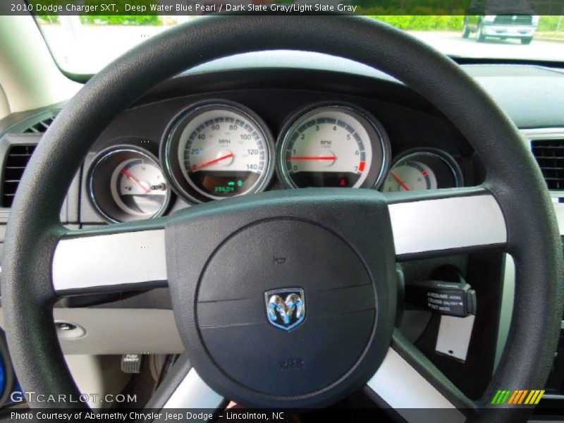 Deep Water Blue Pearl / Dark Slate Gray/Light Slate Gray 2010 Dodge Charger SXT