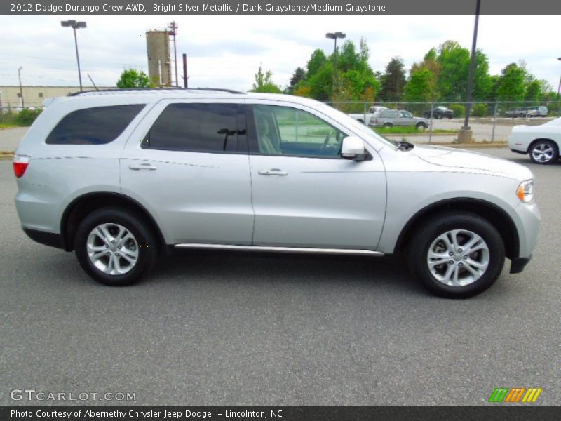 Bright Silver Metallic / Dark Graystone/Medium Graystone 2012 Dodge Durango Crew AWD