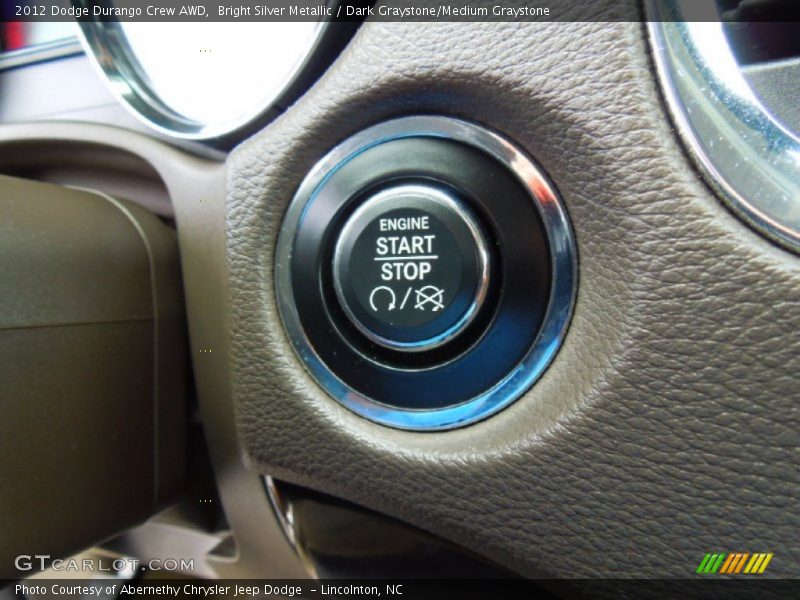 Bright Silver Metallic / Dark Graystone/Medium Graystone 2012 Dodge Durango Crew AWD