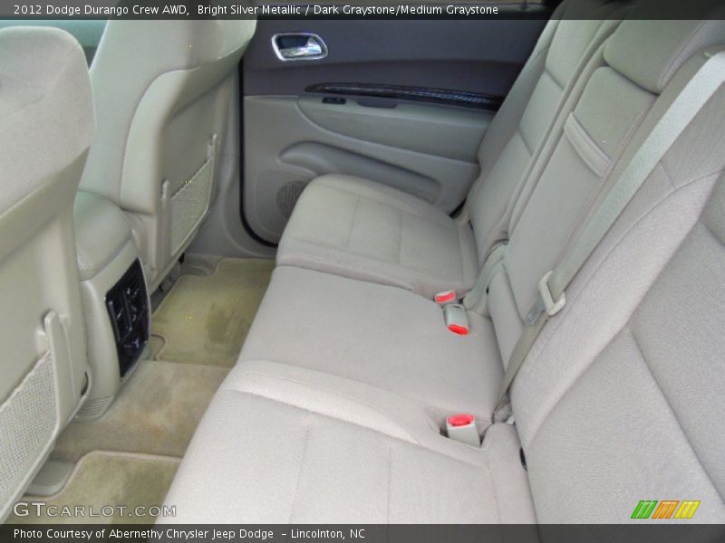 Bright Silver Metallic / Dark Graystone/Medium Graystone 2012 Dodge Durango Crew AWD