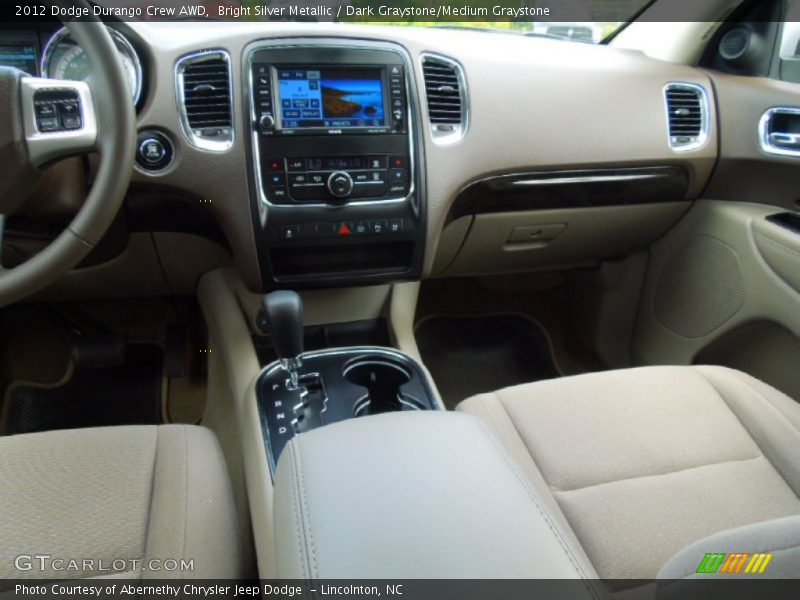 Bright Silver Metallic / Dark Graystone/Medium Graystone 2012 Dodge Durango Crew AWD