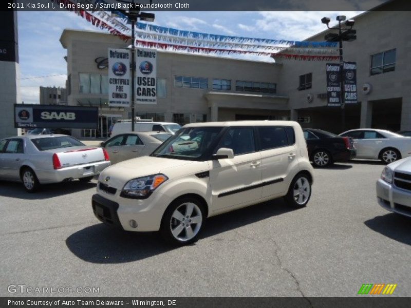 Dune Beige / Sand/Black Houndstooth Cloth 2011 Kia Soul !