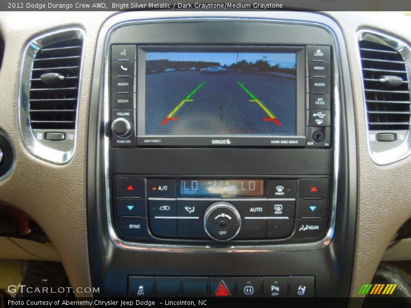 Bright Silver Metallic / Dark Graystone/Medium Graystone 2012 Dodge Durango Crew AWD