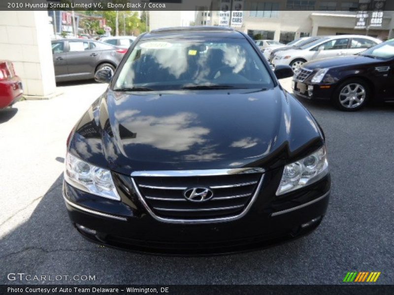 Ebony Black / Cocoa 2010 Hyundai Sonata Limited V6
