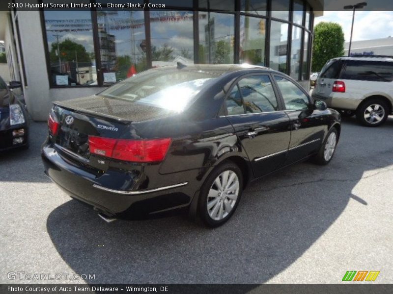 Ebony Black / Cocoa 2010 Hyundai Sonata Limited V6