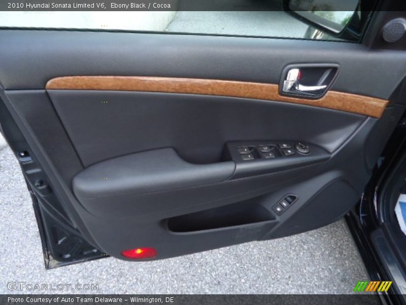 Ebony Black / Cocoa 2010 Hyundai Sonata Limited V6