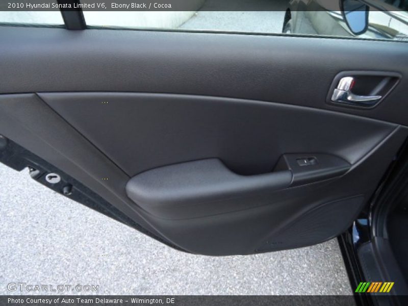 Ebony Black / Cocoa 2010 Hyundai Sonata Limited V6