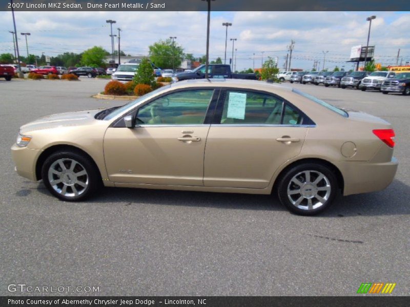 Dune Pearl Metallic / Sand 2007 Lincoln MKZ Sedan