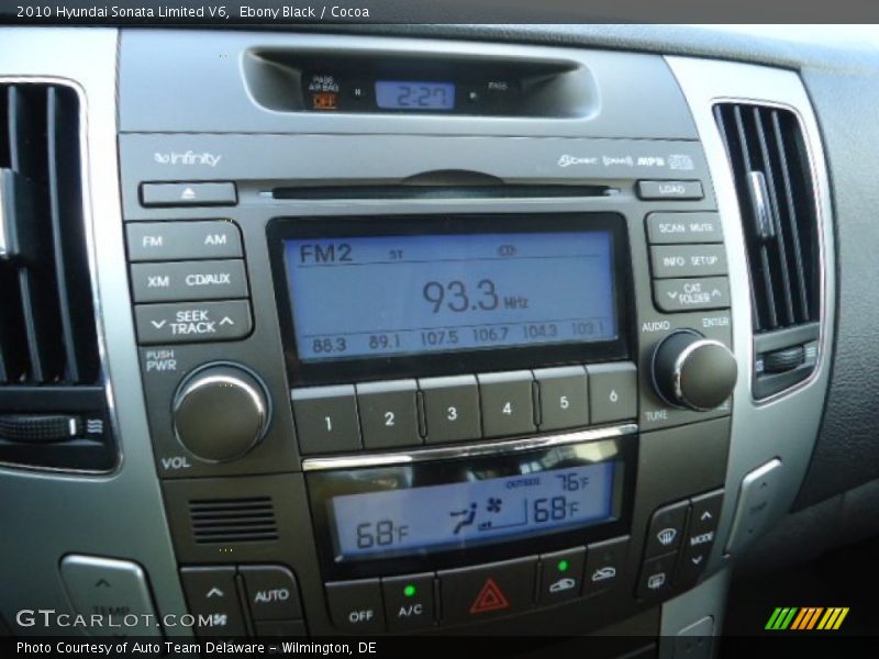 Ebony Black / Cocoa 2010 Hyundai Sonata Limited V6
