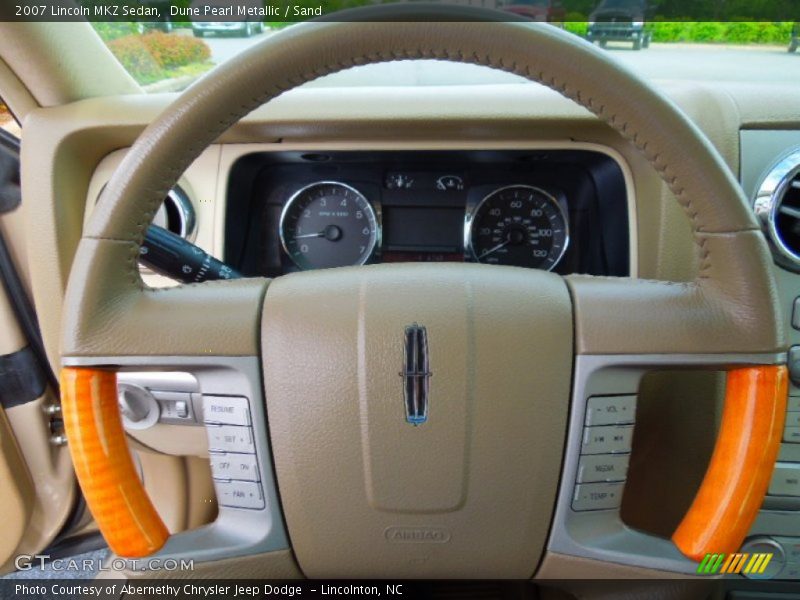 Dune Pearl Metallic / Sand 2007 Lincoln MKZ Sedan