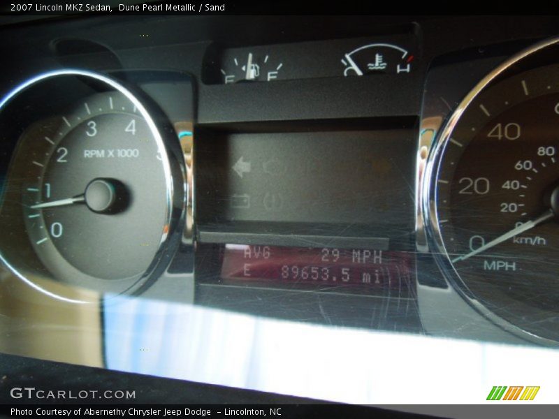 Dune Pearl Metallic / Sand 2007 Lincoln MKZ Sedan