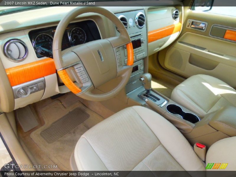 Dune Pearl Metallic / Sand 2007 Lincoln MKZ Sedan