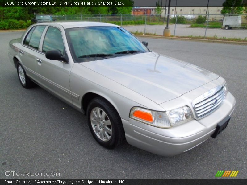 Silver Birch Metallic / Charcoal Black 2008 Ford Crown Victoria LX