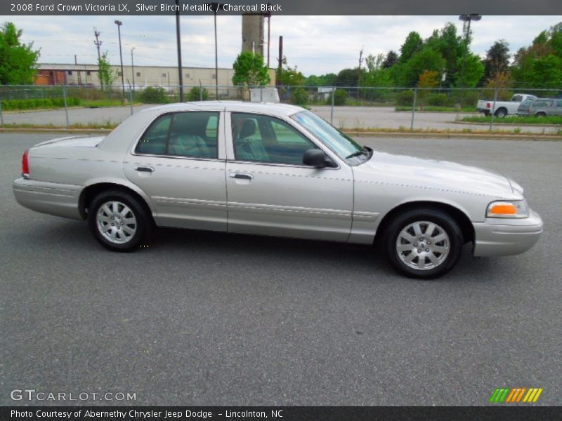 Silver Birch Metallic / Charcoal Black 2008 Ford Crown Victoria LX