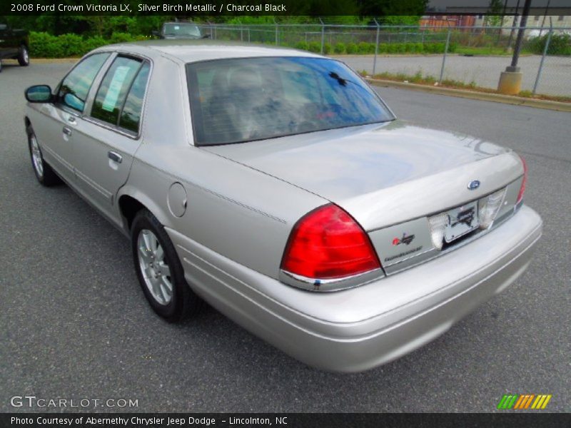 Silver Birch Metallic / Charcoal Black 2008 Ford Crown Victoria LX