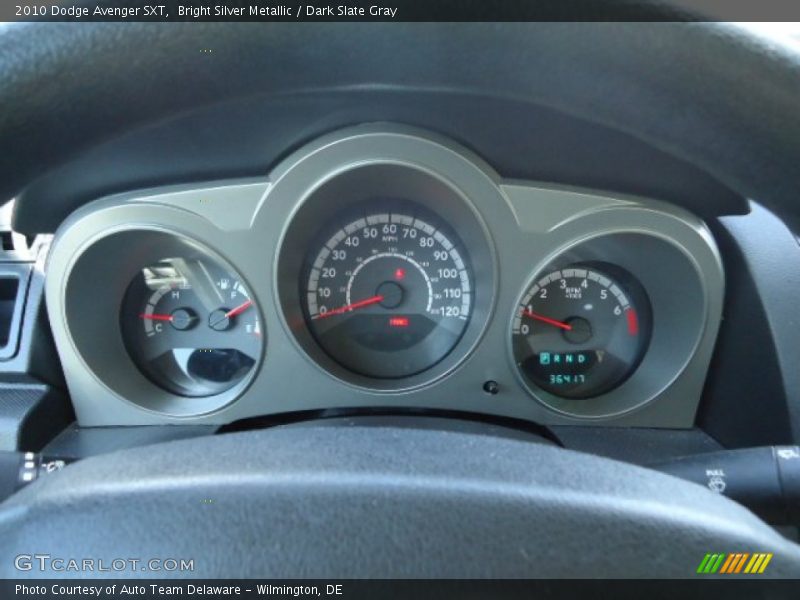 Bright Silver Metallic / Dark Slate Gray 2010 Dodge Avenger SXT