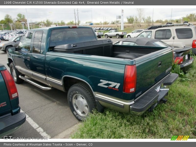 Emerald Green Metallic / Neutral 1998 Chevrolet C/K K1500 Silverado Extended Cab 4x4