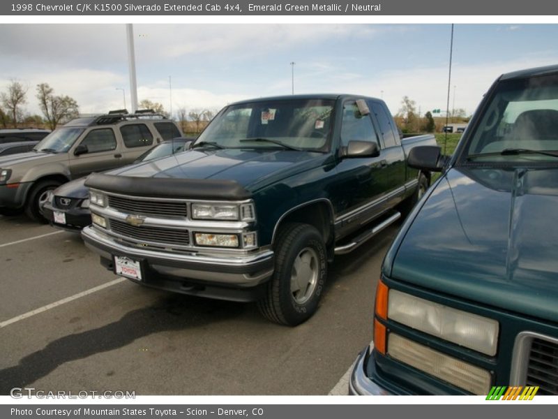 Emerald Green Metallic / Neutral 1998 Chevrolet C/K K1500 Silverado Extended Cab 4x4