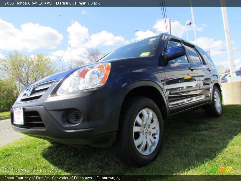Eternal Blue Pearl / Black 2005 Honda CR-V EX 4WD