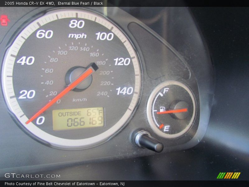 Eternal Blue Pearl / Black 2005 Honda CR-V EX 4WD