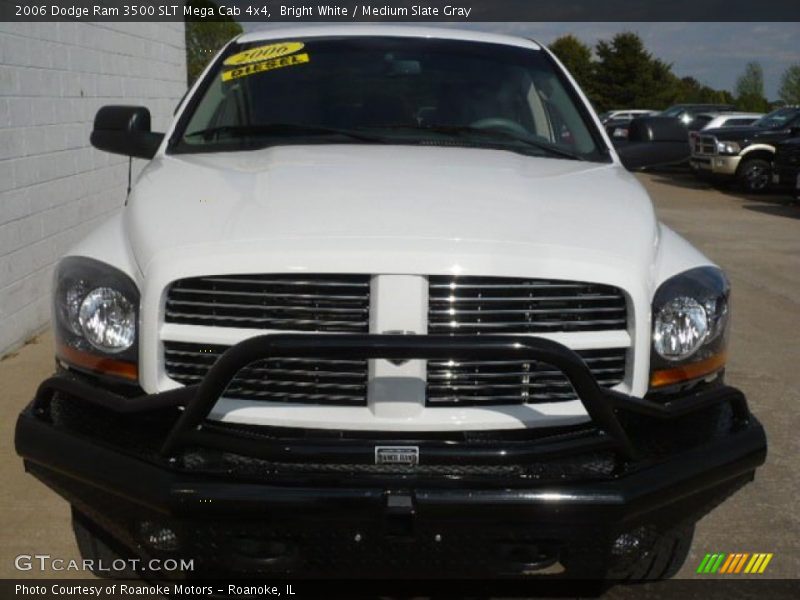 Bright White / Medium Slate Gray 2006 Dodge Ram 3500 SLT Mega Cab 4x4