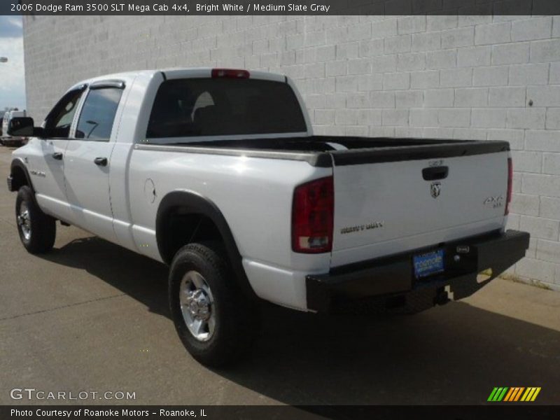 Bright White / Medium Slate Gray 2006 Dodge Ram 3500 SLT Mega Cab 4x4