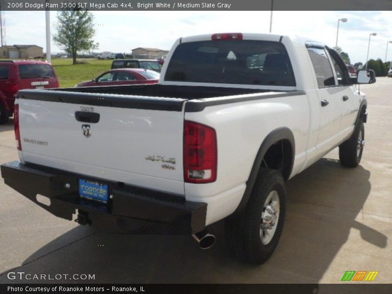 Bright White / Medium Slate Gray 2006 Dodge Ram 3500 SLT Mega Cab 4x4