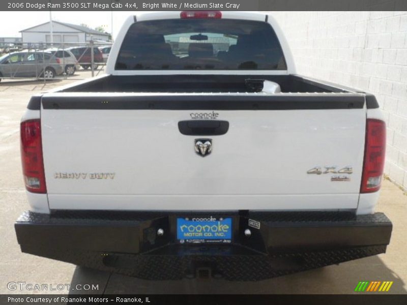 Bright White / Medium Slate Gray 2006 Dodge Ram 3500 SLT Mega Cab 4x4