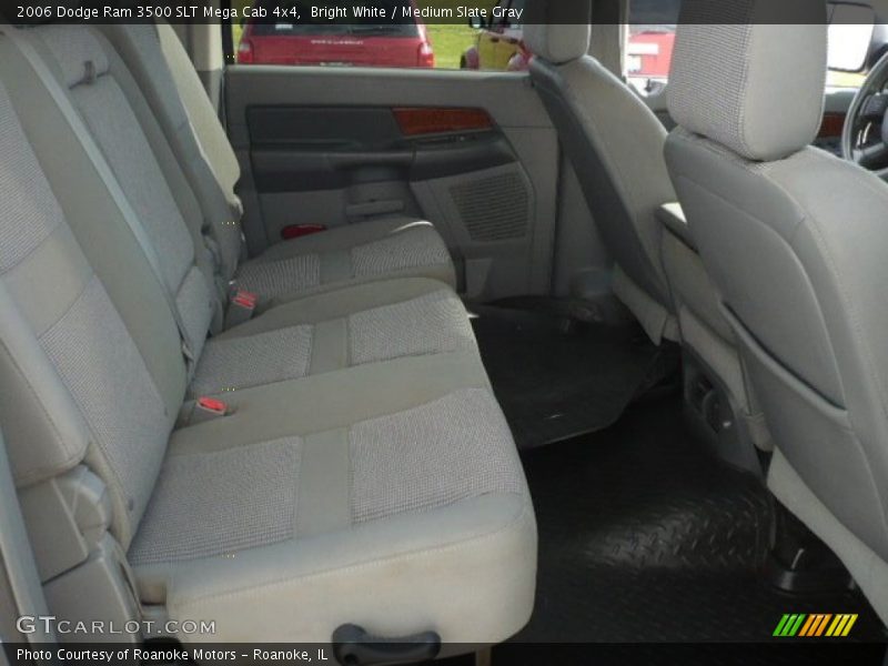 Bright White / Medium Slate Gray 2006 Dodge Ram 3500 SLT Mega Cab 4x4