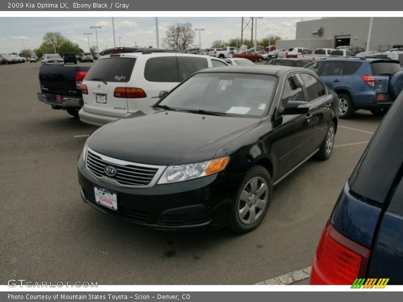 Ebony Black / Gray 2009 Kia Optima LX