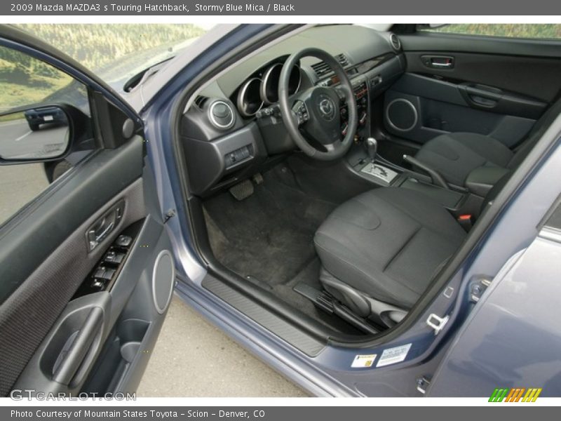 Stormy Blue Mica / Black 2009 Mazda MAZDA3 s Touring Hatchback