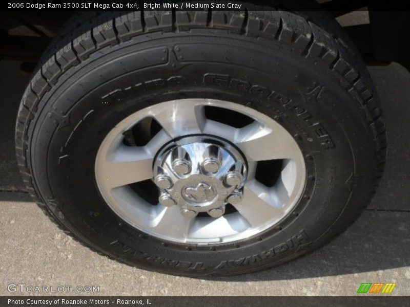 Bright White / Medium Slate Gray 2006 Dodge Ram 3500 SLT Mega Cab 4x4