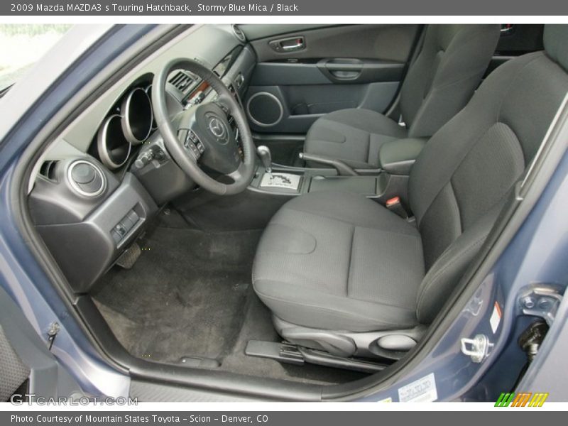 Stormy Blue Mica / Black 2009 Mazda MAZDA3 s Touring Hatchback
