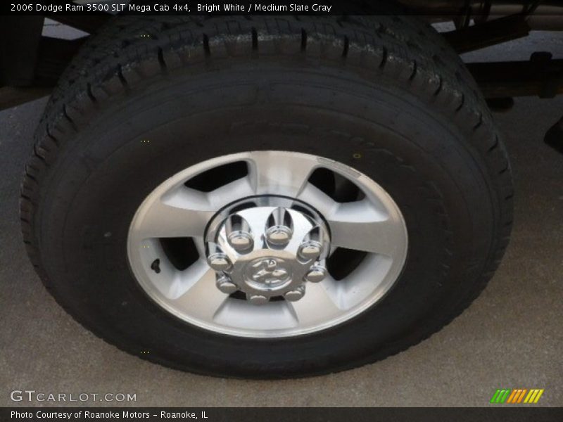 Bright White / Medium Slate Gray 2006 Dodge Ram 3500 SLT Mega Cab 4x4