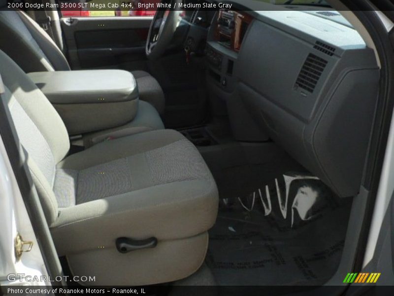 Bright White / Medium Slate Gray 2006 Dodge Ram 3500 SLT Mega Cab 4x4