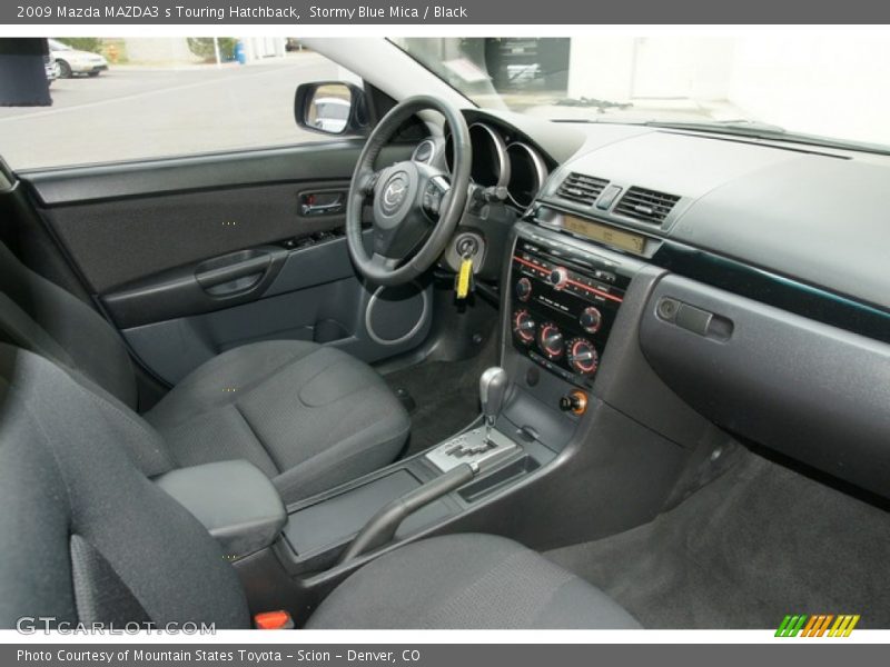 Stormy Blue Mica / Black 2009 Mazda MAZDA3 s Touring Hatchback