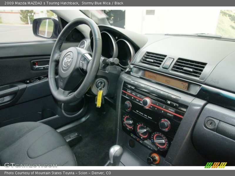 Stormy Blue Mica / Black 2009 Mazda MAZDA3 s Touring Hatchback
