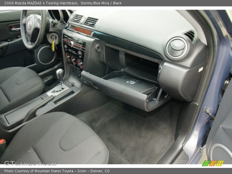 Stormy Blue Mica / Black 2009 Mazda MAZDA3 s Touring Hatchback