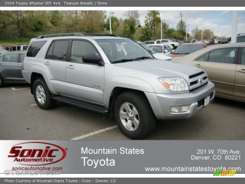 Titanium Metallic / Stone 2004 Toyota 4Runner SR5 4x4