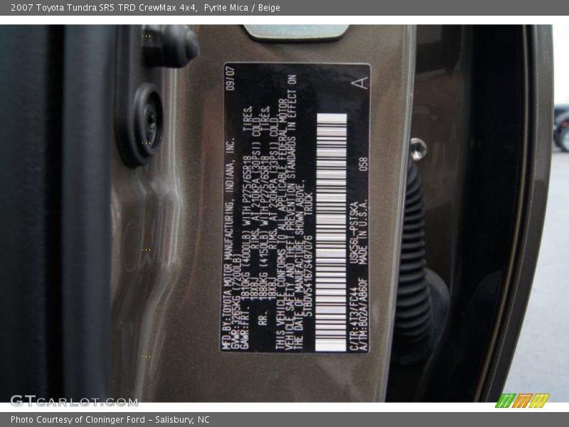 Pyrite Mica / Beige 2007 Toyota Tundra SR5 TRD CrewMax 4x4